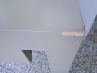 Escritorio moderno arena 2 cajones madera