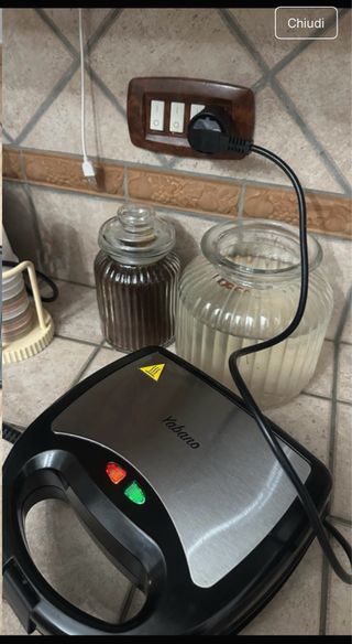 Piastra Multifunzione Toast, Carne, Waffle