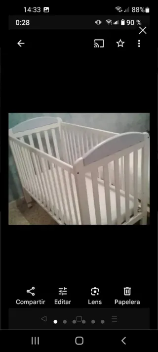 Cuna de bebé en buen estado
