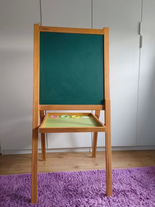 Pizarra Madera extensible doble Imantada Leomark