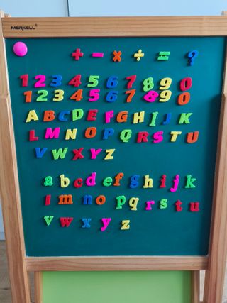 Pizarra Madera extensible doble Imantada Leomark