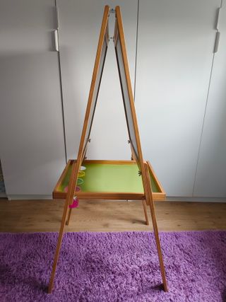 Pizarra Madera extensible doble Imantada Leomark