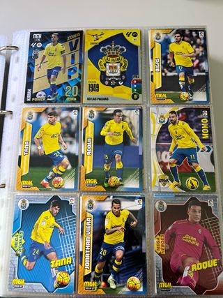 Lote cromos UD Las Palmas diferentes años