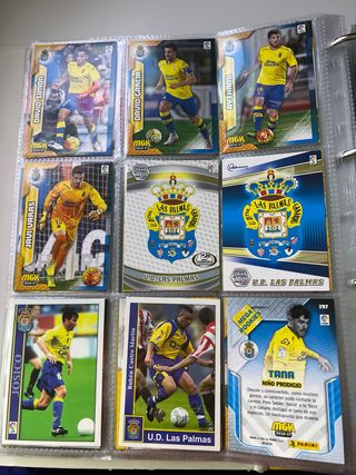 Lote cromos UD Las Palmas diferentes años