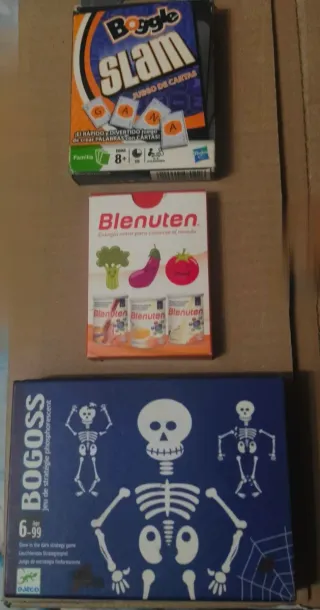Juegos de mesa: Connect 4 / SLAM /Blenuten /Bogoss