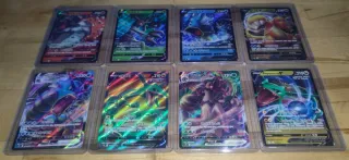 SET DE 8 CARTAS V y VMAX DE BLUE SKY