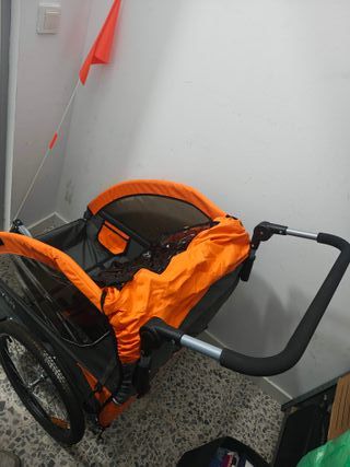 Remolque Bicicleta Infantil 2 en 1 HOMCOM