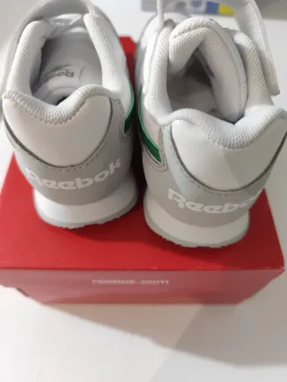 Zapatillas Reebok Niño Blancas y Verdes