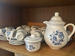 Vajilla Italiana Danubio Azul Quadrifoglio