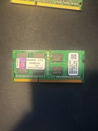 Módulos RAM DDR3 Portátil 4GB (tres módulos)