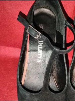Décolleté Bruna Diletta camoscio nero tacco n.35