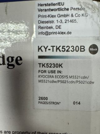 Cartuchos Tinta y toner nuevos