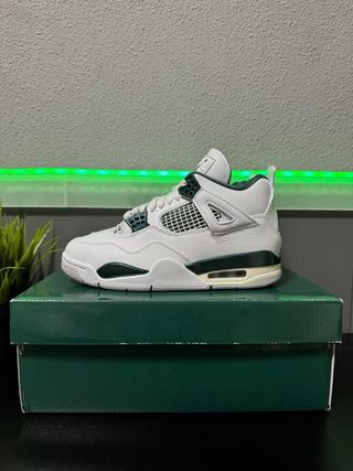Jordan Retro 4 Verdes y Blancas Talla 36.5