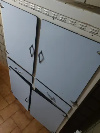 Alacena Cocina Vintage Metal y Madera