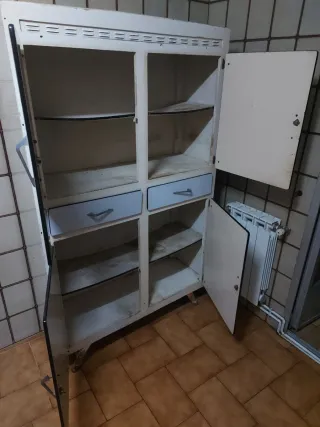 Alacena Cocina Vintage Metal y Madera