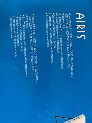 Reproductor DVD Coche AIRIS + 2 Monitores