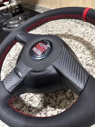 Volante Seat Leon MK1 Tapizado + Airbag carbono