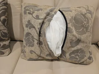 2 cojines con relleno diseño floral