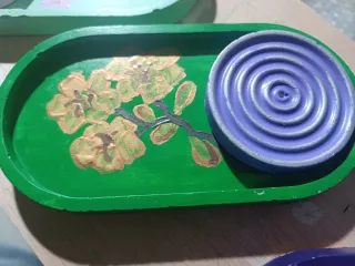 Incensario para vara ,cono y palo santo