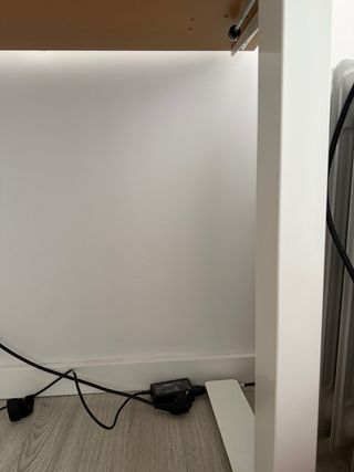 Mesa/Escritorio elevable, beige blanco, 120x70