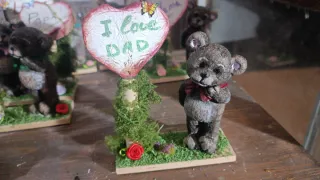 Figura Oso Love con Mariposa,se venden por separad