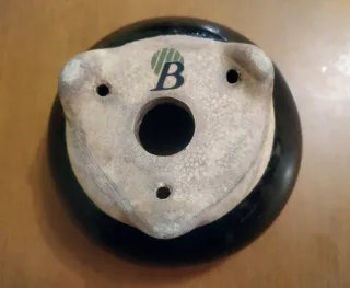 Macetero para bonsai pequeño , cerámica,negro.