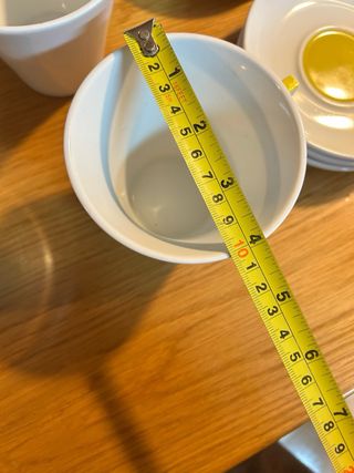 6 Tazas de porcelana grandes con plato dolce gusto