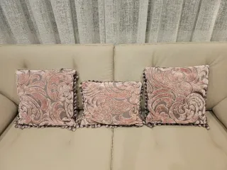 3 Cojines Diseño Floral con relleno