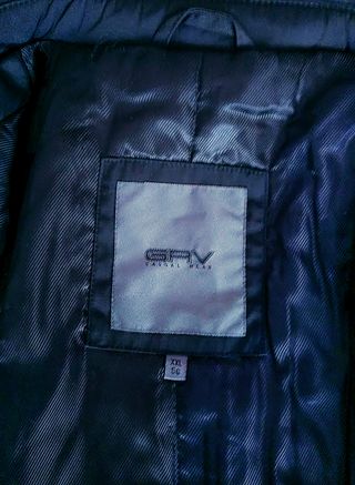 Chaquetón azul marino hombre