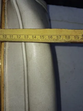 Borsa vintage bauletto beige oro