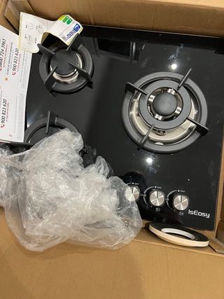 Encimera de gas IsEasy 3 fuegos