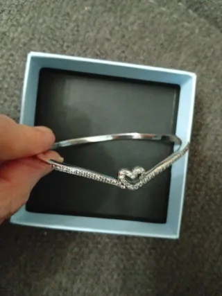Pulsera Pandora Plata 925 Corazón
