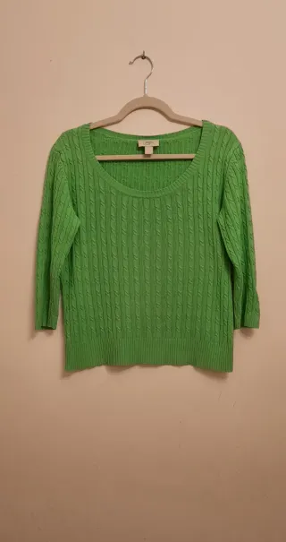 Jersey fino,manga 3/4 100% algodón