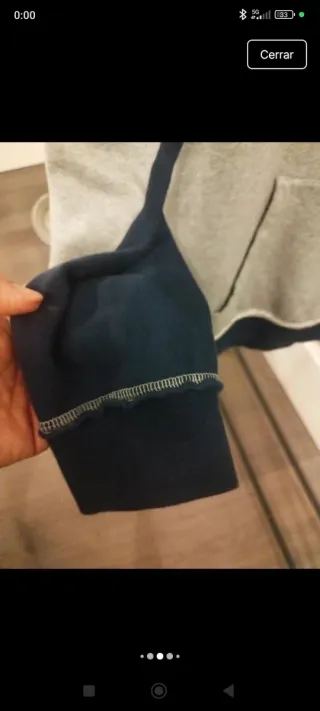 Sudadera Champion Gris y Azul Hombre