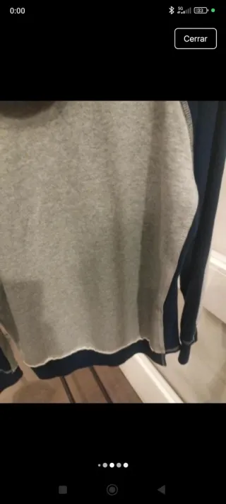 Sudadera Champion Gris y Azul Hombre