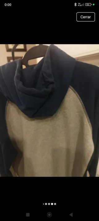 Sudadera Champion Gris y Azul Hombre