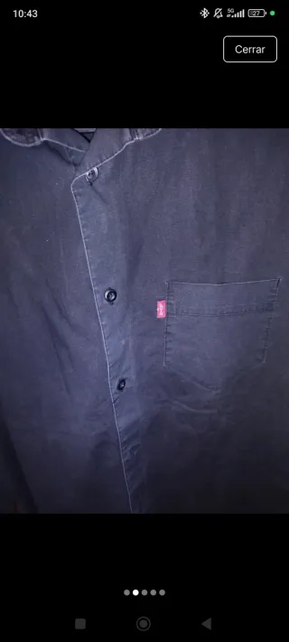 Camisa Levi's Negra Hombre