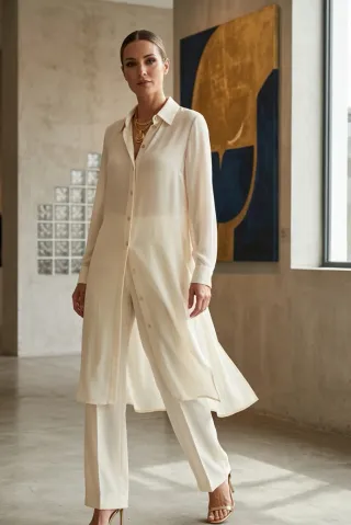 Conjunto beige talla 40