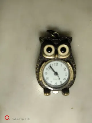 Ciondolo orologio vintage donna