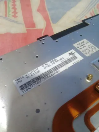 Teclado Lenovo Portátil Negro