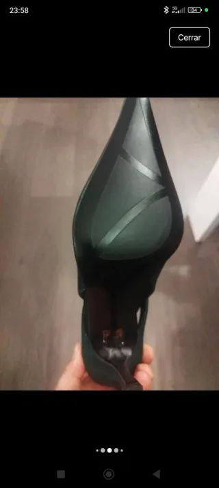 Zapatos de tacón verdes