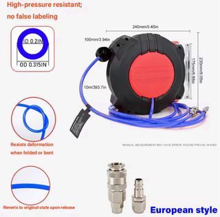 Carrete Manguera Aire Compresor PU 8x5mm