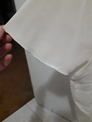 Top seda crema talla única