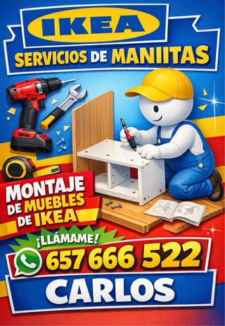 MONTAJE DE MUEBLES IKEA Y TODO TIPO DE MUEBLES