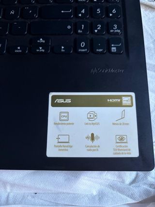 Portátil Asus Vivobook negro