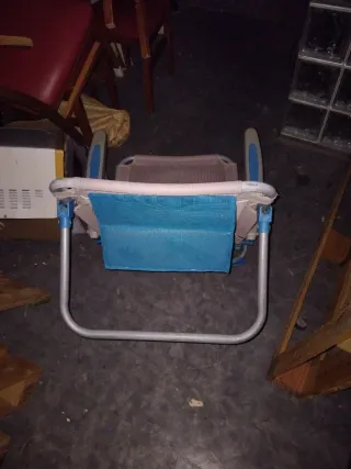 Sillas de tela y metal