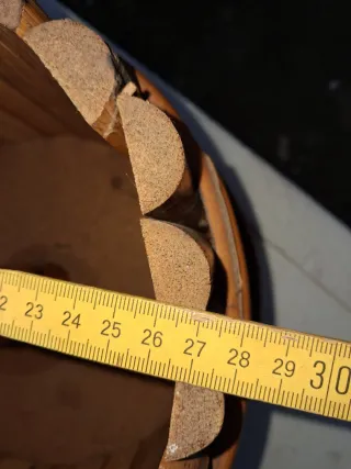 Mini botte porta bottiglie in legno