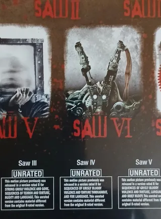 Colección 7 Películas Saw DVD (LEER*)