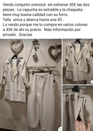 Conjunto Oversize Chaqueta y Pantalón