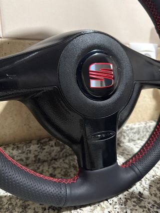 Volante Tapizado + airbag +pomo 6v Seat Leon mk1